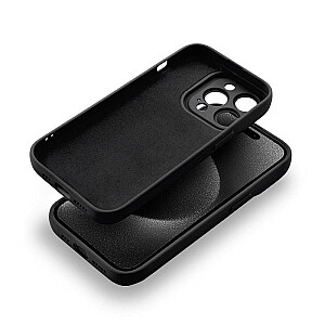 Fusion Softy patvarus silikoninis dėklas, skirtas Apple iPhone 15 Pro Black