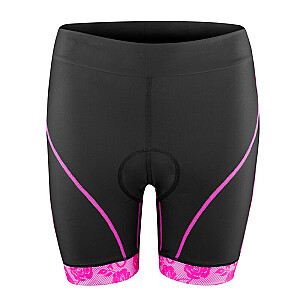 Dviračių šortai Force Rose Black/Pink L