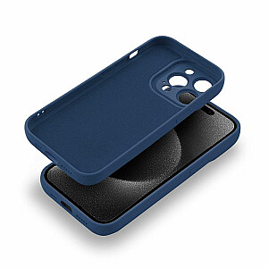 Fusion Softy patvarus silikoninis dėklas, skirtas Apple iPhone 15 Pro Blue