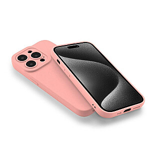 Fusion Softy patvarus silikoninis dėklas, skirtas Apple iPhone 15 Pro Pink