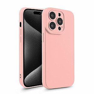 Fusion Softy patvarus silikoninis dėklas, skirtas Apple iPhone 15 Pro Pink