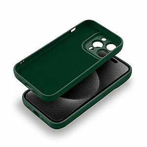 Fusion Softy patvarus silikoninis dėklas, skirtas Apple iPhone 15 Green