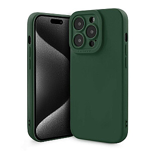 Fusion Softy patvarus silikoninis dėklas, skirtas Apple iPhone 15 Plus Green
