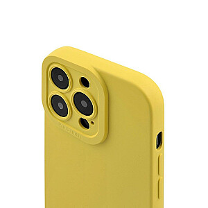 Fusion Softy patvarus silikoninis dėklas, skirtas Apple iPhone 14 Pro Max Yellow