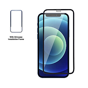 Телефонное закаленное стекло Fusion EDGE 5D с установочной рамкой для iPhone 15 Pro