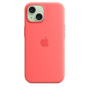 MagSafe silikoninis dėklas, skirtas Apple iPhone 15 – raudonas