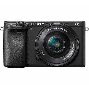 Sony Alpha ILCE-6400 + черный объектив Sony SELP 16–50 мм