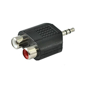 SSQ HA6 - adapteris, 2 x RCA lizdai - 3,5 mm stereo lizdas