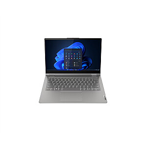 Lenovo ThinkBook 14s Yoga G3 IRU Gray 14" Jutiklinis ekranas FHD 1920 x 1080 pikselių Anti-glare Intel Core i7 i7-1355U 16 GB DDR4-3200 Intel Iris Xe Graphics Windows 11 Pro 802.11ax Keyboard Back2 Bluetooth kalba.