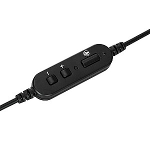 Наушники/гарнитура Targus AEH102GL Проводная повязка на голову Звонки/Музыка USB Type-A Черный