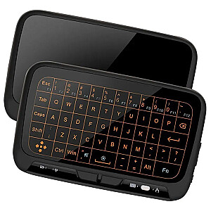 „Fusion H18+“ belaidė jutiklinė klaviatūra, skirta asmeniniam kompiuteriui | PS4 | Xbox | Smart TV | Android juoda