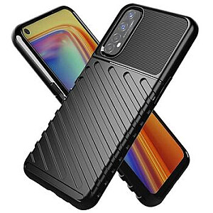 Fusion Thunder Back Case silikoninis dėklas, skirtas Samsung Galaxy A15 Black