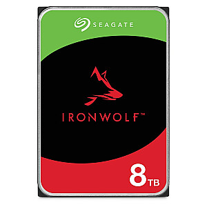 Seagate IronWolf ST8000VN002 3,5" 8TB Serial ATA III vidinis kietasis diskas