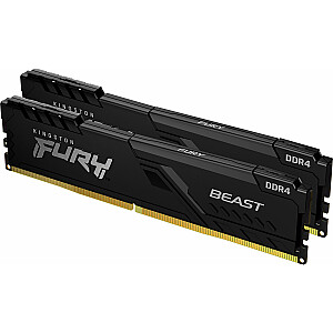 Память Kingston Fury Beast, DDR4, 32 ГБ, 2666 МГц, CL16 (KF426C16BB1K2/32)