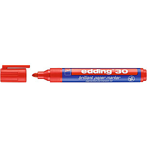 Бумажный маркер Edding 30 бриллиант, круглый кончик, 1,5-3 мм, красный