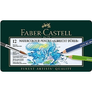 Faber-Castell Albrecht Dürer spalvoti akvareliniai pieštukai, 12 spalvų