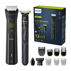 Philips Multigroom series 9000 13-в-1, для лица, волос и тела MG9530/15, самозатачивающиеся металлические лезвия, время работы до 120 минут