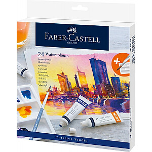 Акварель в тюбиках Faber-Castell, 24 цвета, 9мл.