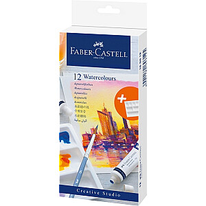 Акварель в тюбиках Faber-Castell, 12 цветов, 9мл.