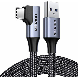 Ugreen USB-A į USB-C USB laidas 1 m juodas (20299)