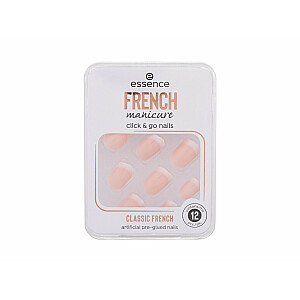 Prancūziškas manikiūras Click & Go Nails 01 Klasikinis prancūziškas manikiūras 1 vnt.
