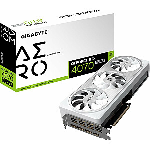 Vaizdo plokštė Gigabyte GeForce RTX 4070 SUPER Aero OC 12 GB GDDR6X (GV-N407TSAERO OC-16GD)