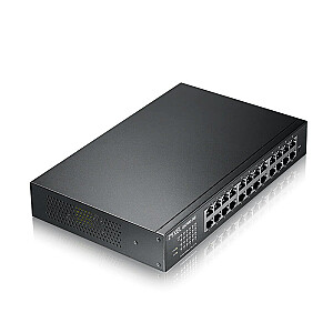 Tinklo jungiklis Zyxel GS1900-24E-EU0103F Valdomas Gigabit Ethernet L2 (10/100/1000) 1U juodas