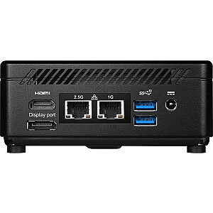 MSI Cubi 5 12M-002EU Intel® Core™ i5 i5-1235U 8 ГБ DDR4-SDRAM 512 ГБ твердотельный накопитель Windows 11 Pro Мини-ПК Черный