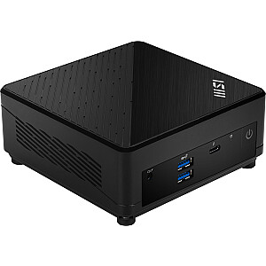 MSI Cubi 5 12M-002EU Intel® Core™ i5 i5-1235U 8 ГБ DDR4-SDRAM 512 ГБ твердотельный накопитель Windows 11 Pro Мини-ПК Черный