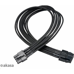Akasa PCIe 8 kontaktų – PCIe 8 kontaktų, 0,4 m, juodas (AK-CBPW09-40BK)