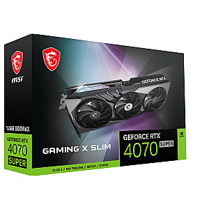 Vaizdo plokštė MSI GeForce RTX 4070 SUPER 12 GB GAMING X SLIM