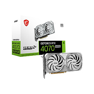Vaizdo plokštė MSI GeForce RTX 4070 SUPER 12 GB VENTUS 2X WHITE OC