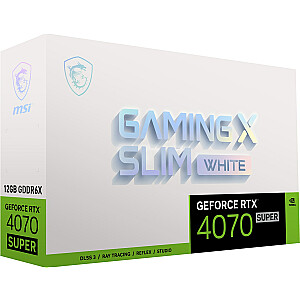 Vaizdo plokštė MSI GeForce RTX 4070 SUPER 12 GB GAMING X SLIM WHITE