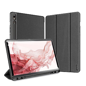 Dux Ducis Trifold magnetinis dėklas Samsung X810 planšetiniam kompiuteriui | X816 Galaxy Tab S9+ Plus juoda