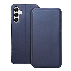 Fusion Dual Pocket Book knygų dėklas, skirtas Samsung A145 | A146 Galaxy A14 4G | 5G mėlyna