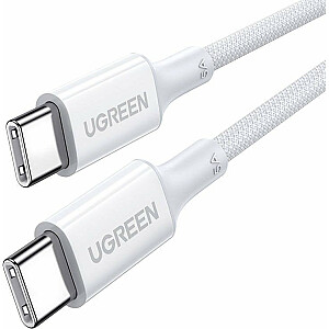 Ugreen USB-C į USB-C USB laidas, baltas (15266)