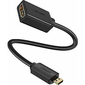 Ugreen AV adapteris UGREEN 20134 Micro HDMI-HDMI adapteris, 20 cm (juodas)