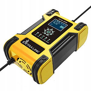 Зарядное устройство для автомобильного аккумулятора Extralink EX.30813 12/24 В Черный, Желтый