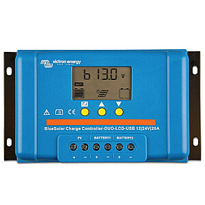 VICTRON ENERGY PWM DUO LCD ir USB 12/24V-20A