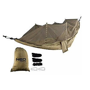 Hamakas su tinkleliu nuo uodų Neo Tools 330 x 140 cm komplektas