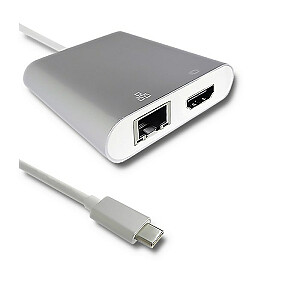 Qoltec 50409 USB grafikos adapteris sidabrinis