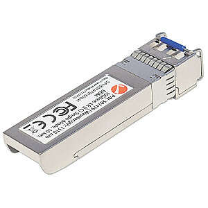 „Intellinet“ optinio siųstuvo-imtuvo modulis, 10 gigabitų skaidulinis SFP+, vieno režimo 10 GBase-LR (LC), 10 km, suderinamas su MSA, „Cisco SFP+“ 10 GB-LR ekvivalentas, šviesolaidis, 3 metų garantija