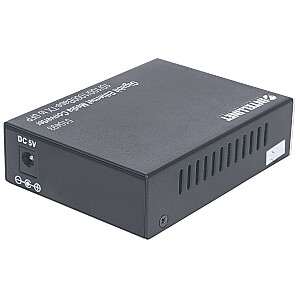 Intellinet Gigabit Ethernet į SFP medijos keitiklis, 10/100/1000Base-Tx į SFP lizdą, tuščias (2 kontaktų Euro jungtis)