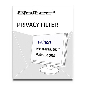 Qoltec 51054 privatumo filtras 19 colių | 16:10