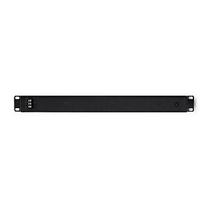 Qoltec 54477 Patch Panel RACK| 48V | 24 prievadai | Pasyvus PoE purkštukas | Juoda