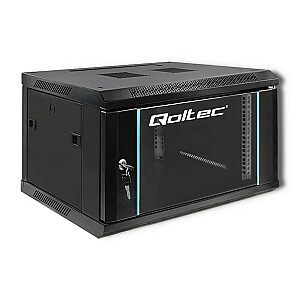 Qoltec 54462 Шкаф RACK 19 дюймов | 6U | 600 x 370 x 450