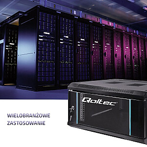 Qoltec 54462 RACK 19 colių spintelė | 6U | 600 x 370 x 450