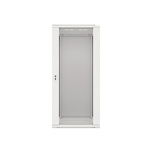 Sieninė spintelė Lanberg 19'' 27U 600x600mm pilka (stiklinės durys)