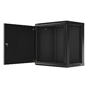 Lanberg WF01-6412-00B lentynų spintelė 12U sieninė lentyna juoda