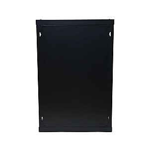 Sieninė spintelė Extralink 19" 18U 600x600 mm Juoda